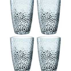 Trinkglas MATERA 340ml blau 4er-Set