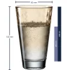 Trinkglas OPTIC 300 ml apricot 6er-Set