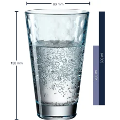 Trinkglas OPTIC 300 ml hellblau 6er-Set
