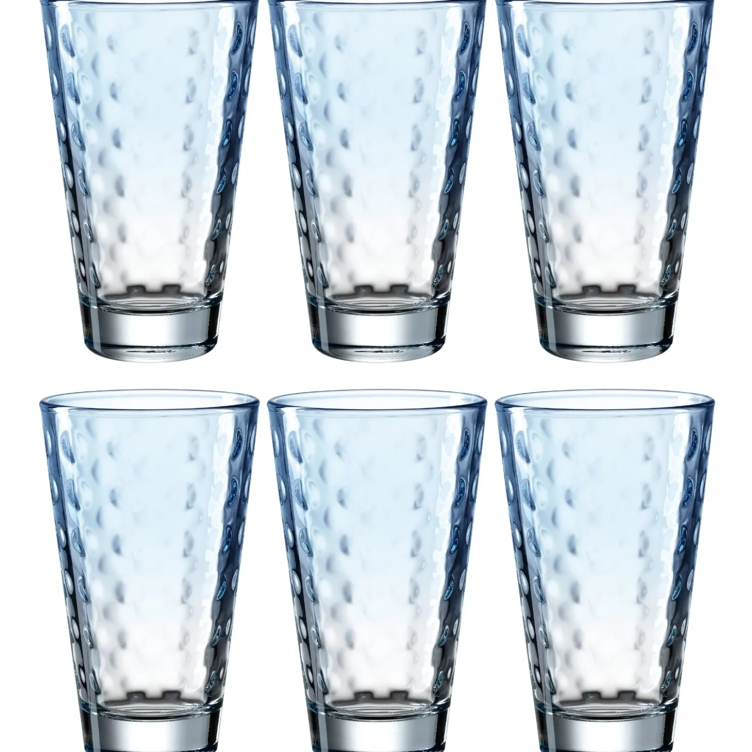 Trinkglas OPTIC 300 ml hellblau 6er-Set