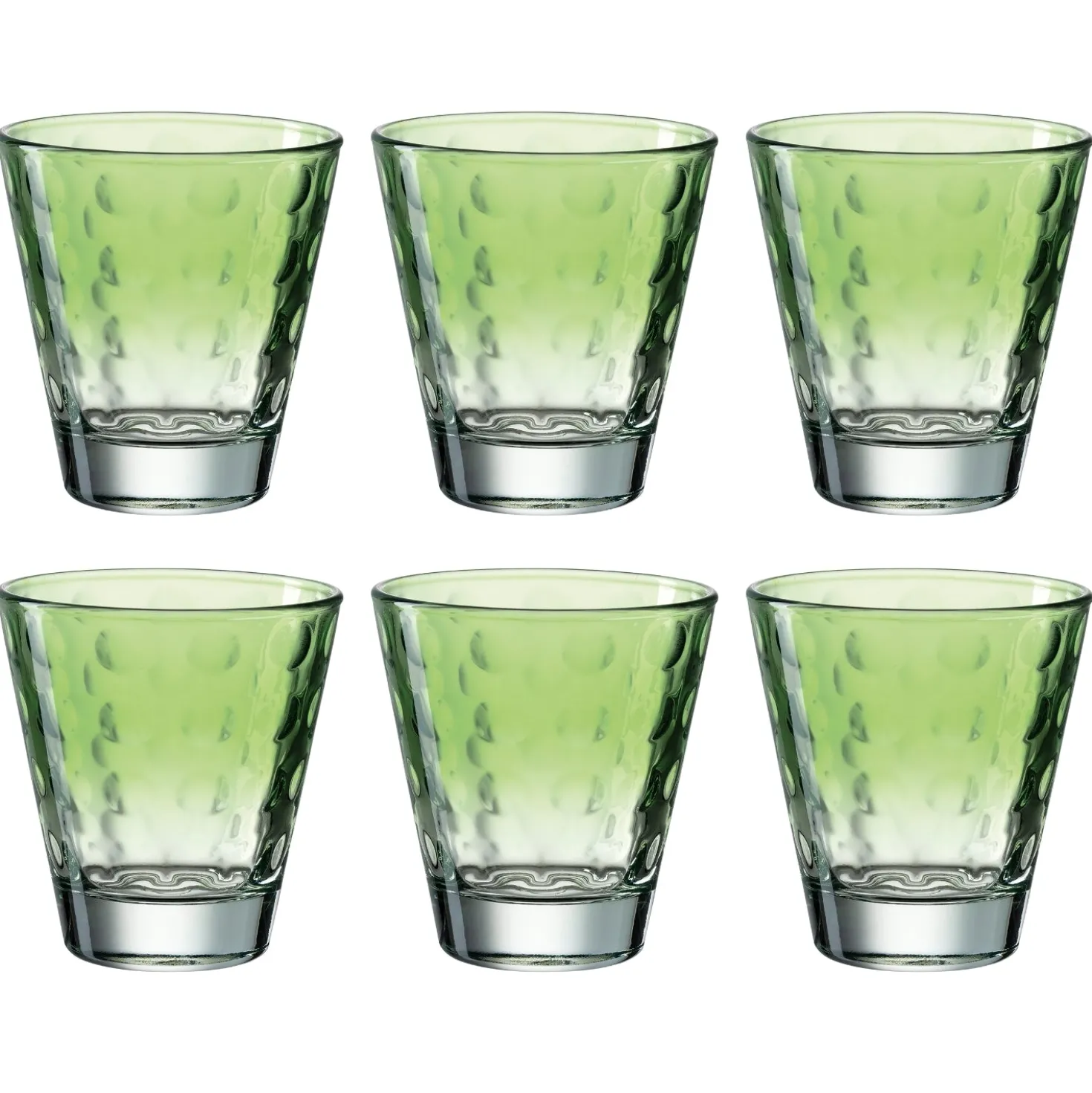 Trinkglas OPTIC 215 ml hellgrün 6er-Set