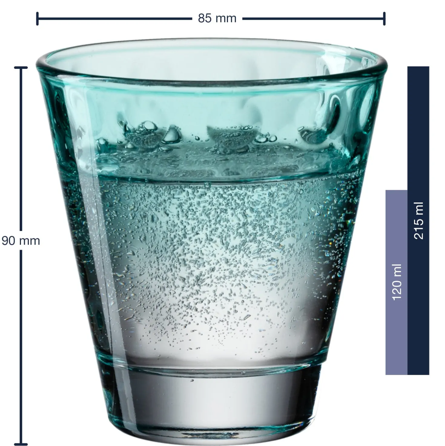Trinkglas OPTIC 215 ml mint 6er-Set