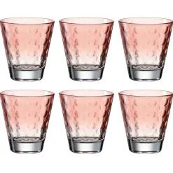 Trinkglas OPTIC 215 ml rot 6er-Set