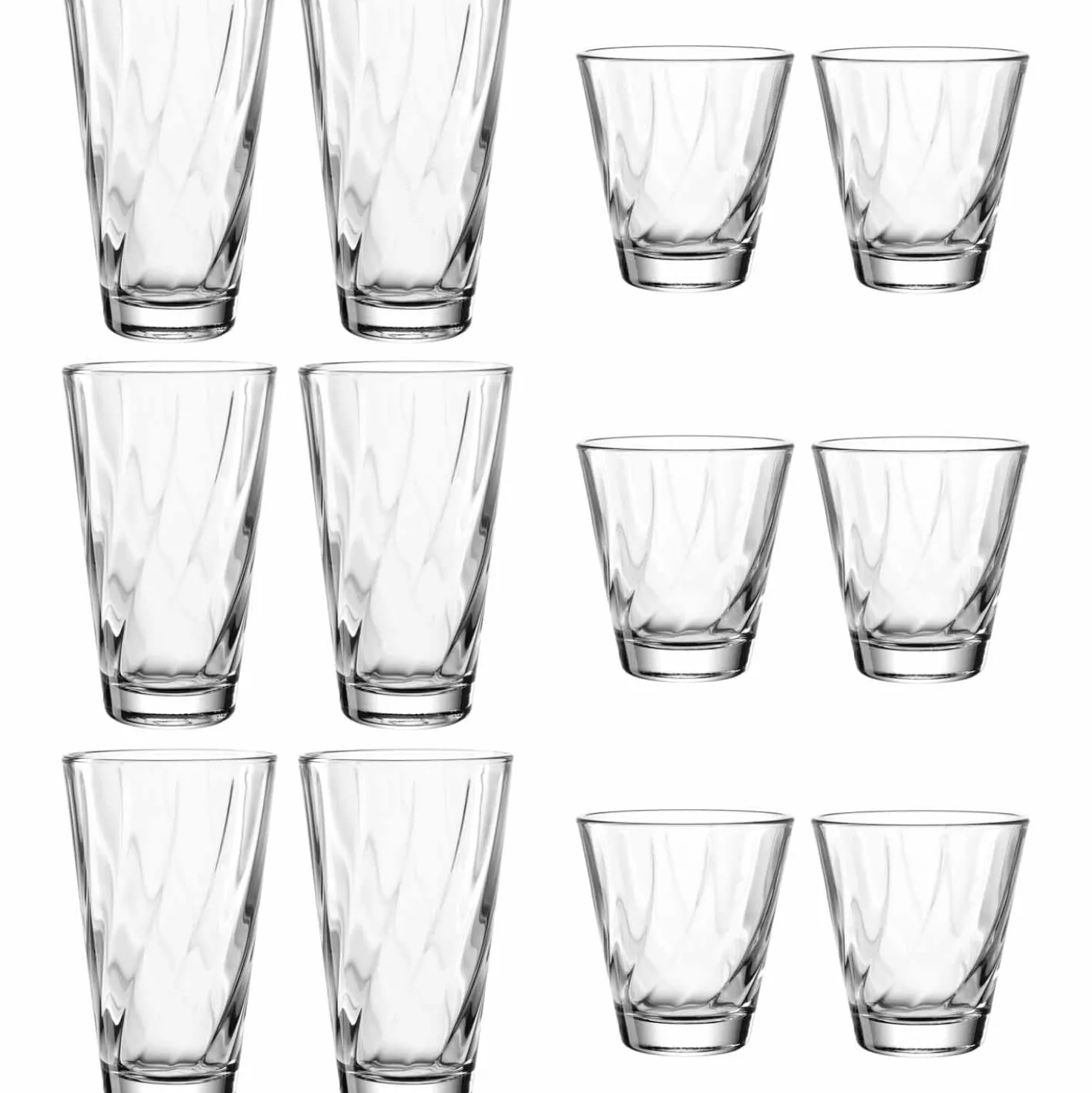 Trinkglasset TWIST 12-teilig