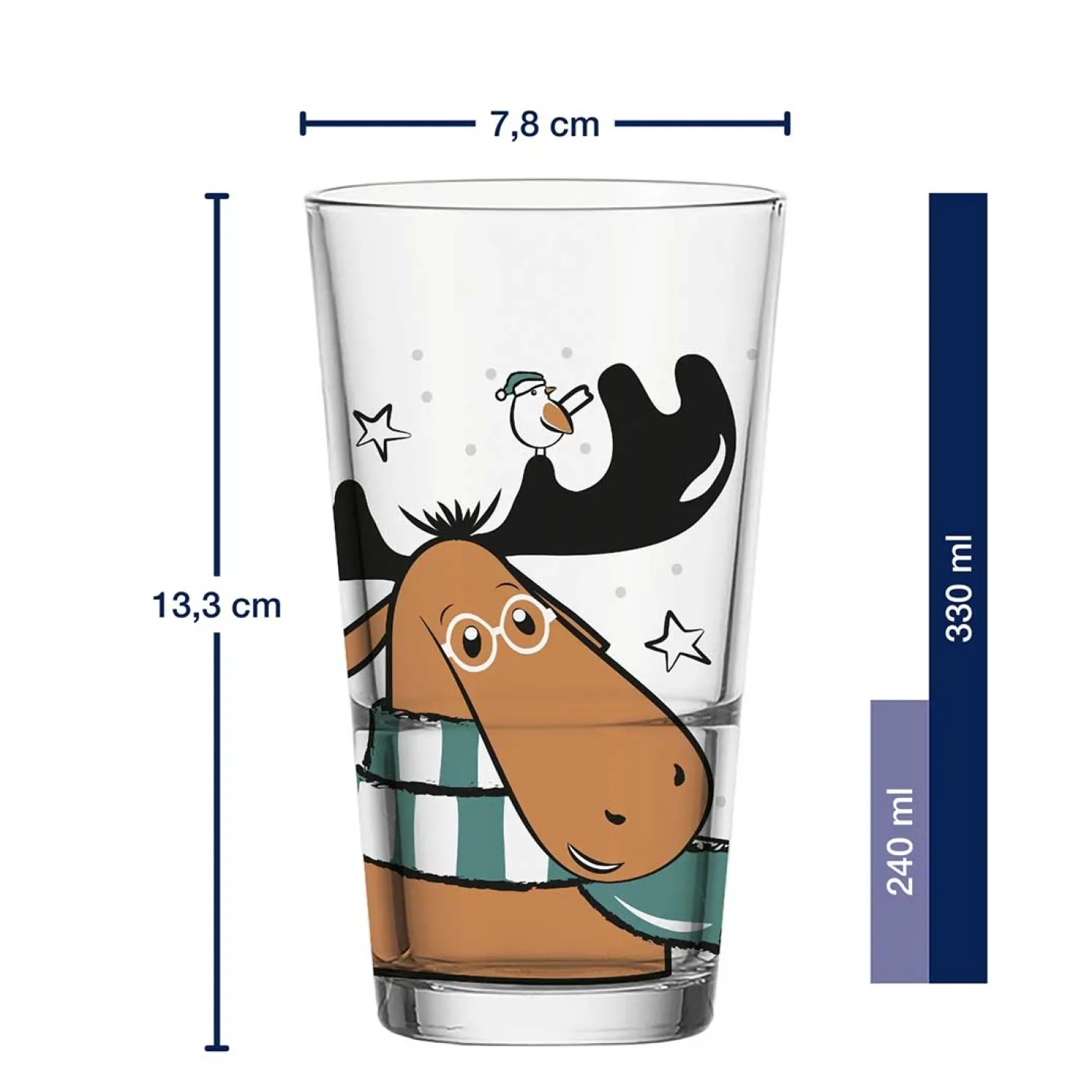 Trinkglas SILENZIO 330 ml Elch