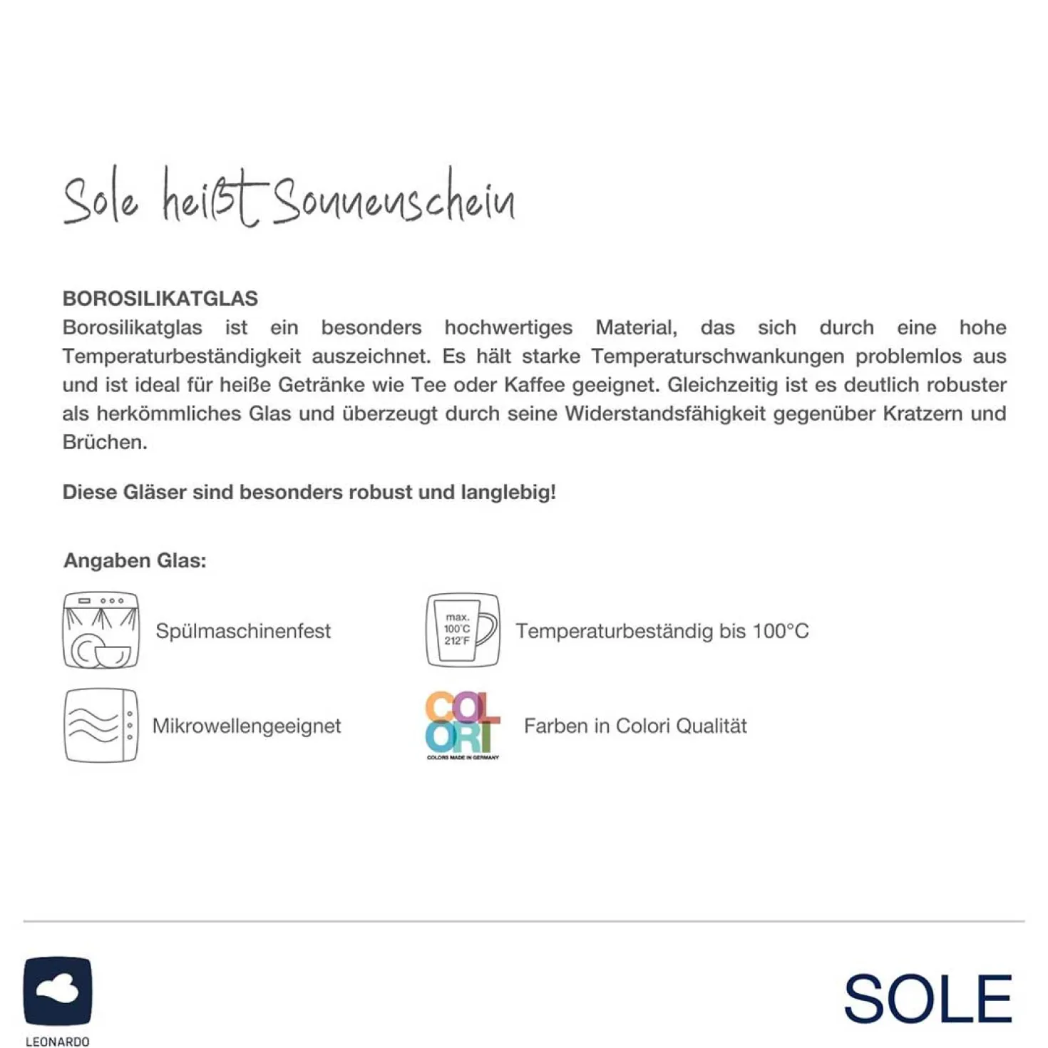 Trinkglas SOLE 440 ml apricot 2er-Set
