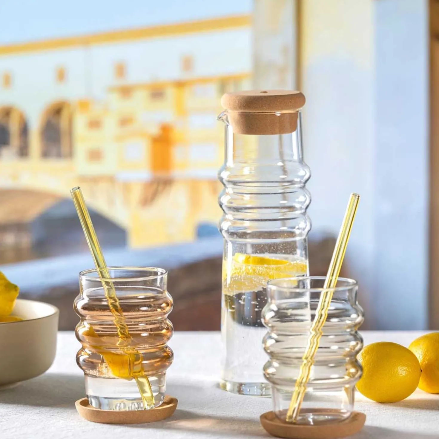Trinkglas SOLE 440 ml apricot 2er-Set