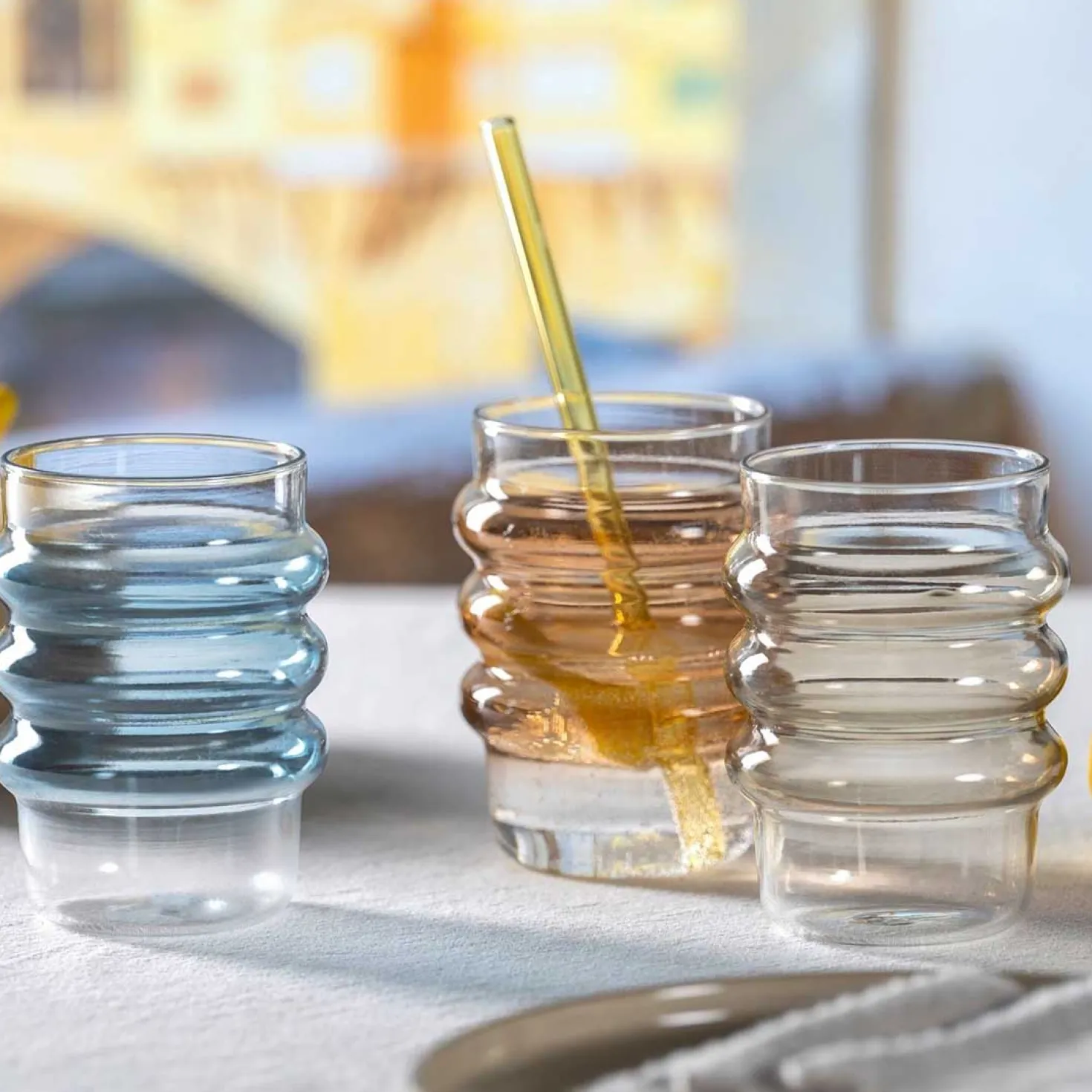 Trinkglas SOLE 440 ml apricot 2er-Set
