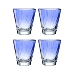 Trinkglas TWIST 215 ml blau 4er-Set