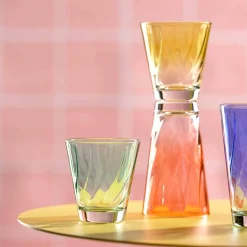 Trinkglas TWIST 300ml rot 4er-Set