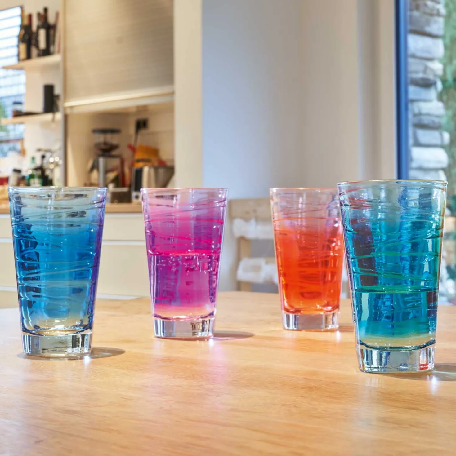 Trinkglas VARIO STRUTTURA 280 ml violett 6er-Set
