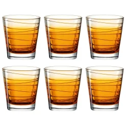 Trinkglas VARIO STRUTTURA 250 ml orange 6er-Set