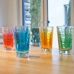 Trinkglas VARIO STRUTTURA 280 ml grün 6er-Set
