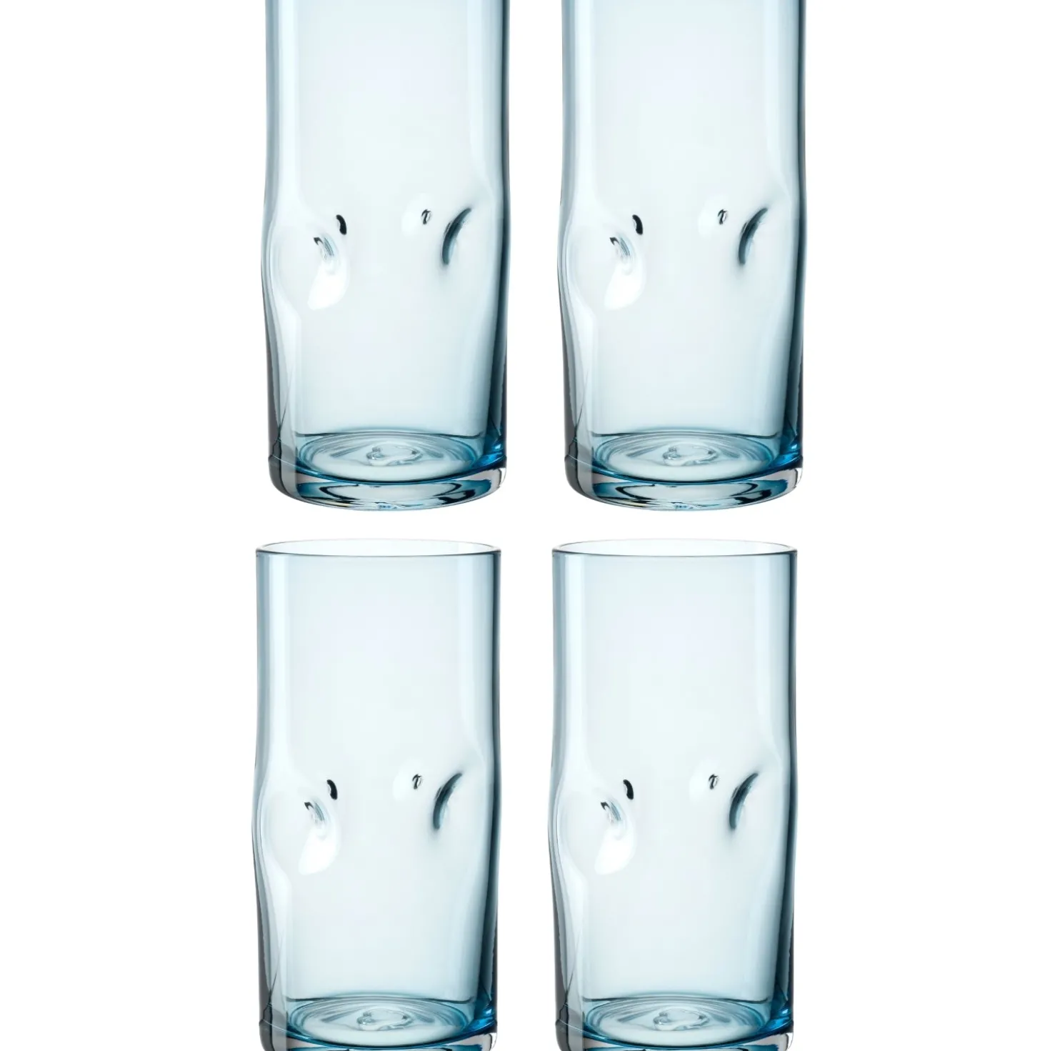 Trinkglas VESUVIO 330 ml blau 4er-Set