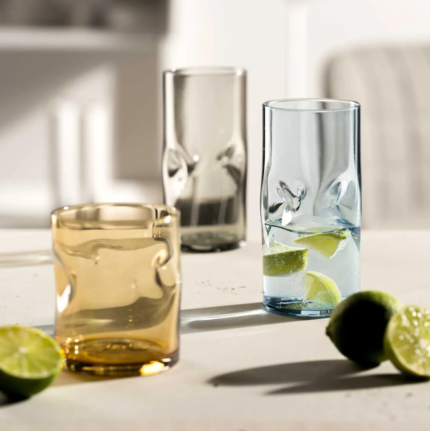 Trinkglas VESUVIO 330 ml 4er-Set farbig