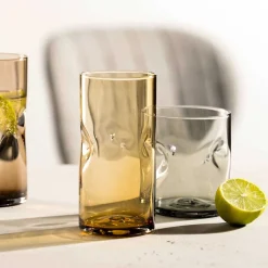 Trinkglas VESUVIO 300 ml grau 4er-Set