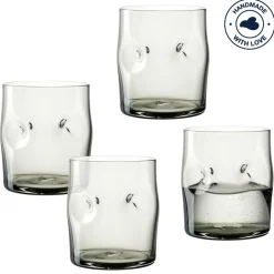 Trinkglas VESUVIO 300 ml grau 4er-Set