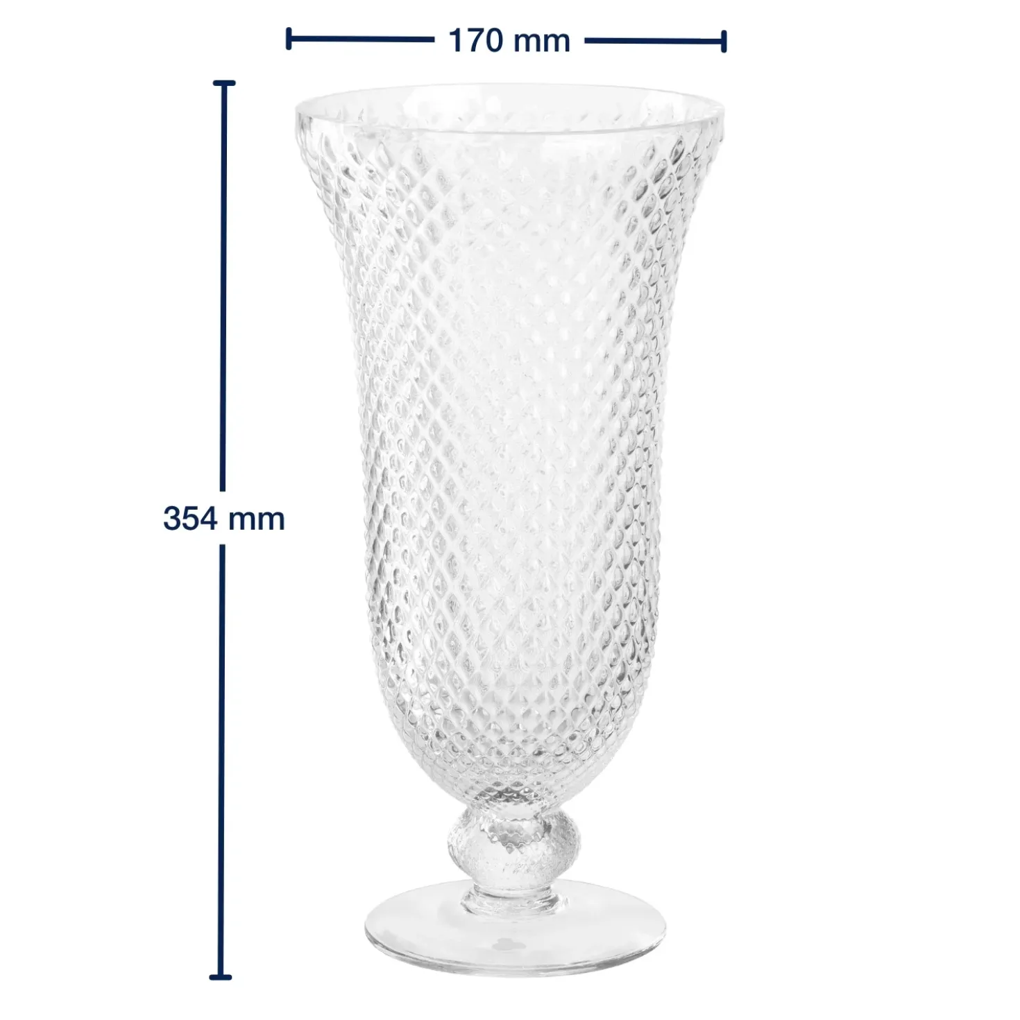 Vase auf Fuß POESIA 35 cm