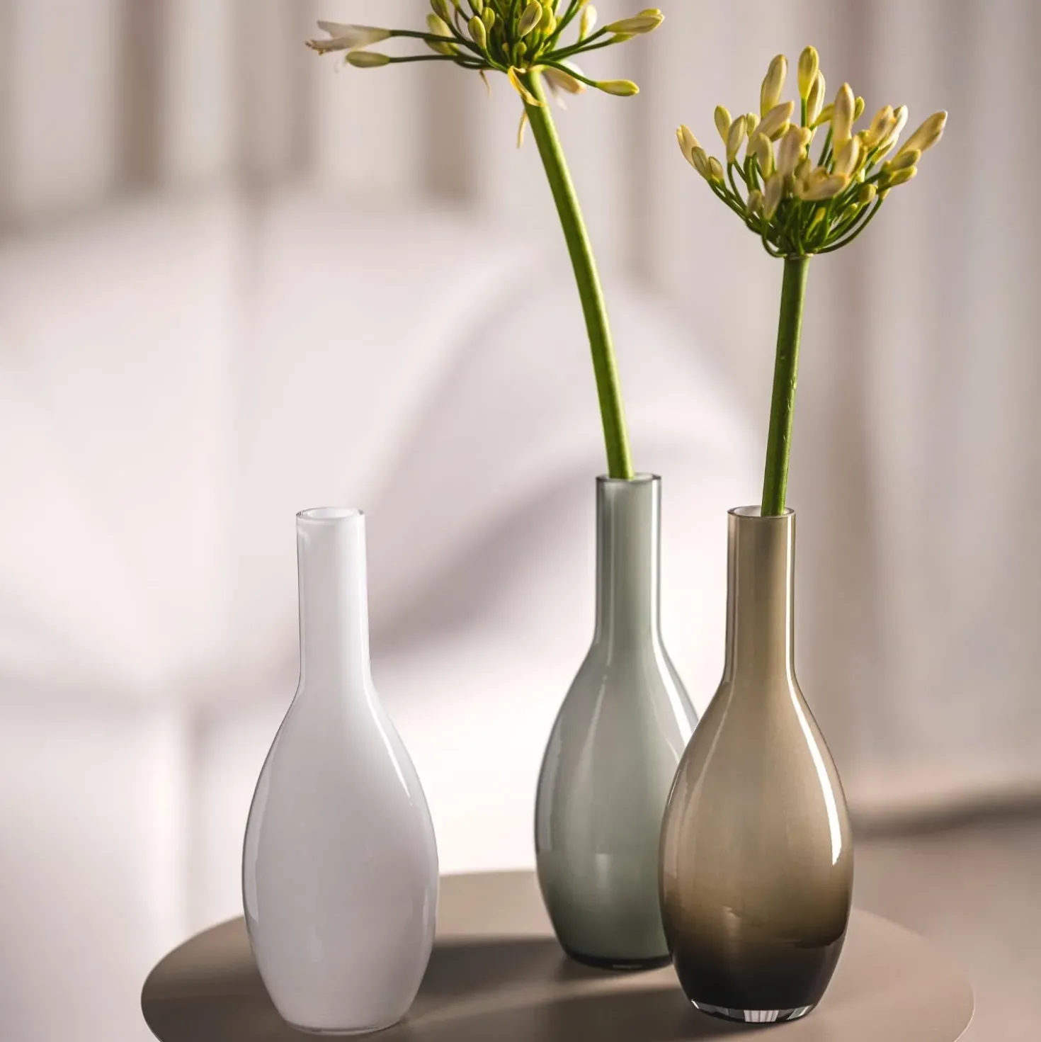 Vase BEAUTY 18 cm grau