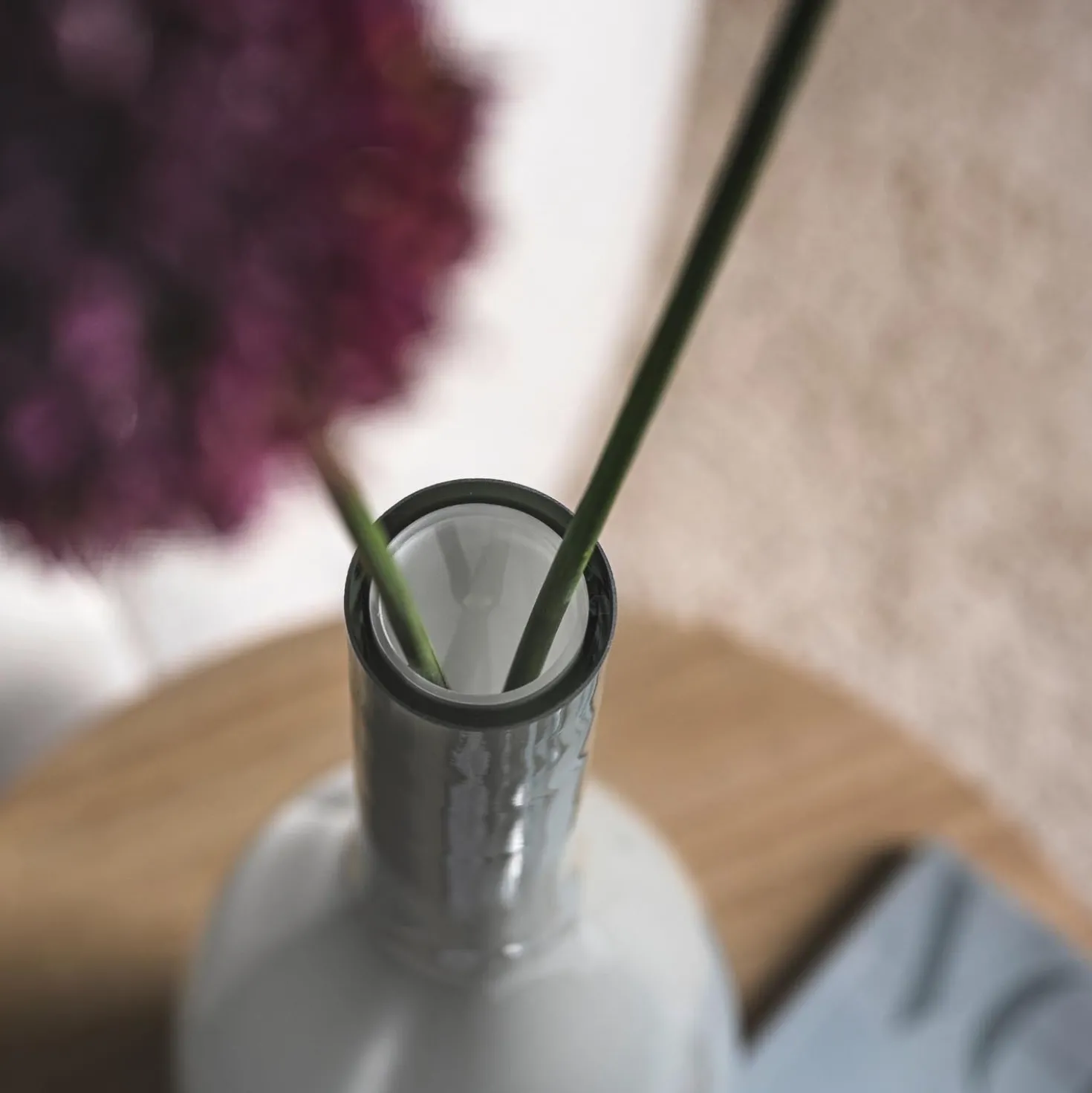 Vase BEAUTY 18 cm grau