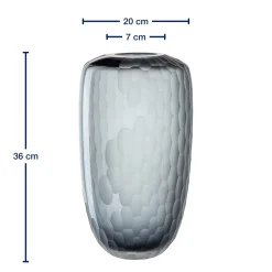 Vase BELLAGIO 36 cm anthrazit