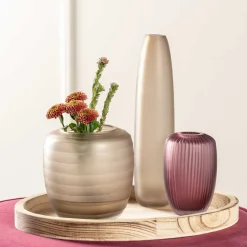 Vase BELLAGIO 18 cm beige