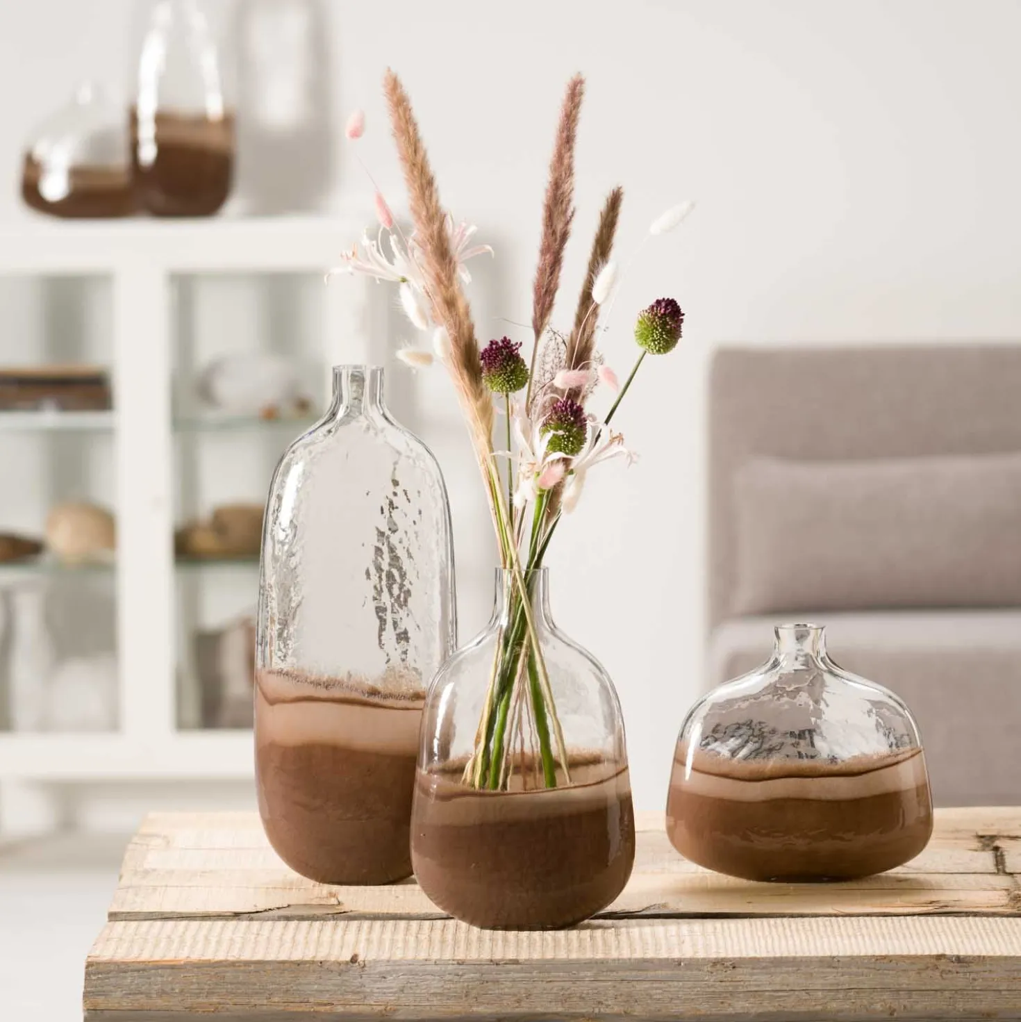Vase CASOLARE 50 cm braun