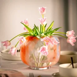Vase CIPRIA DUE 20 cm orange/blau
