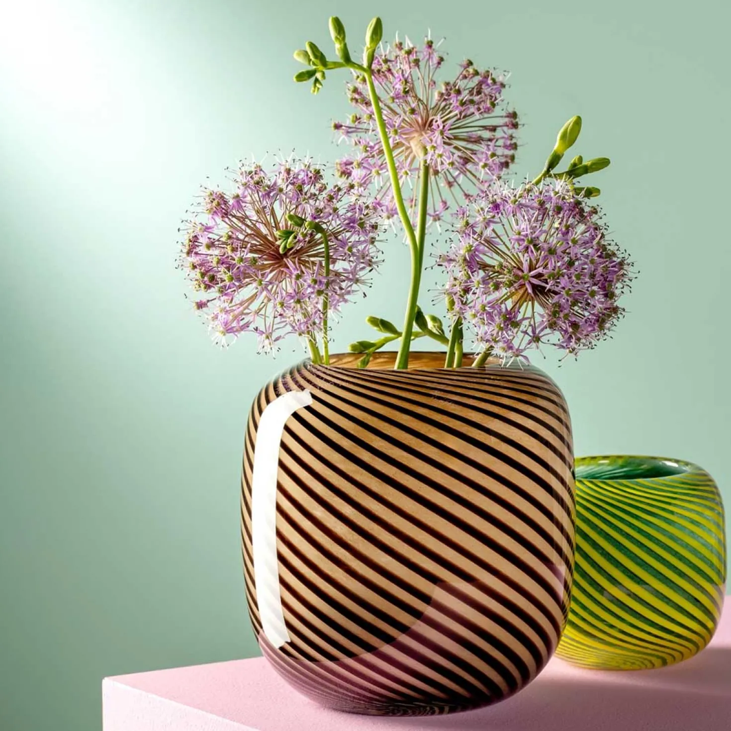Vase FILO COLORI 16 cm braun