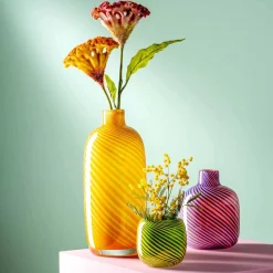 Vase FILO COLORI 32 cm gelb