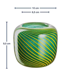 Vase FILO COLORI 10 cm grün