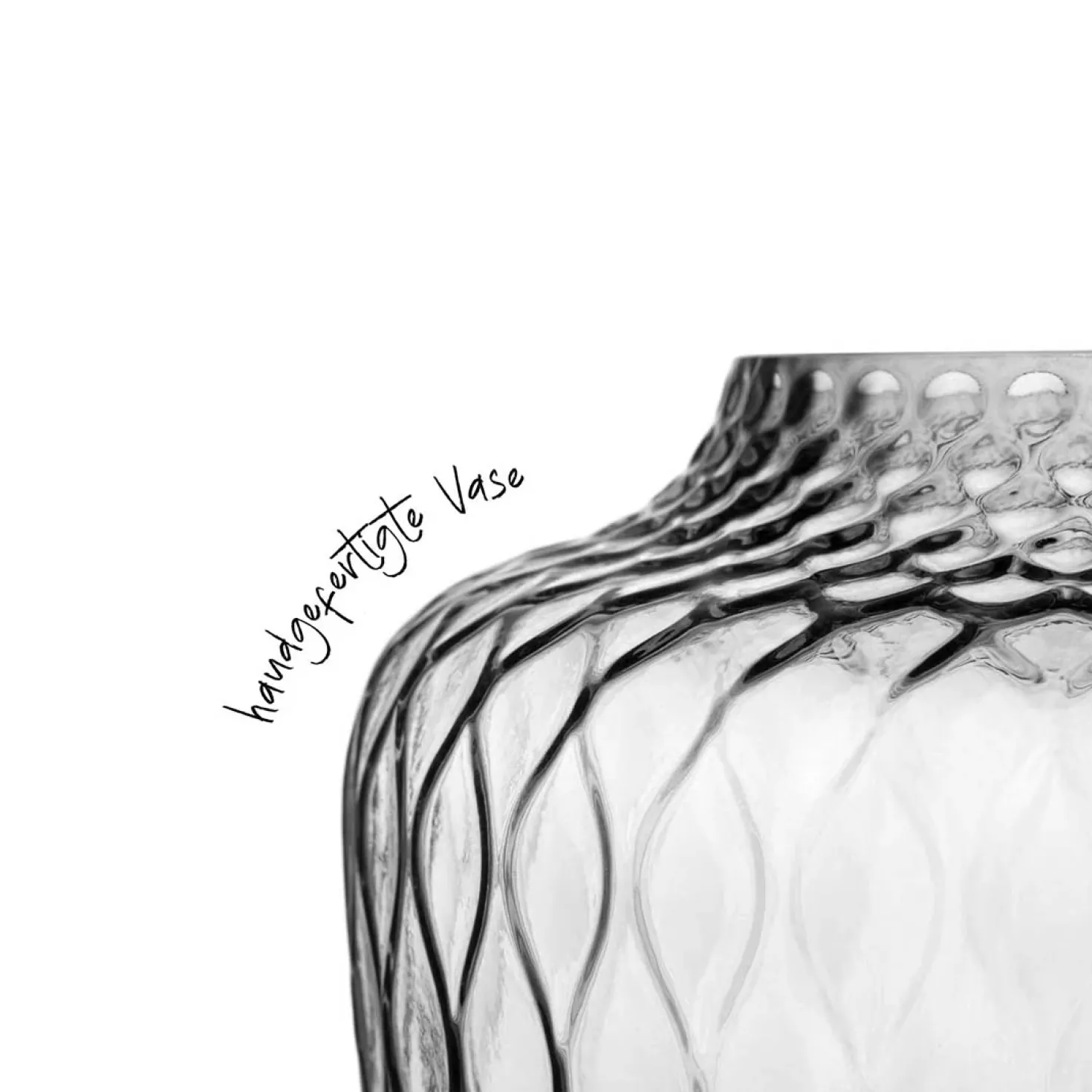 Vase GIULIA 20 cm grau