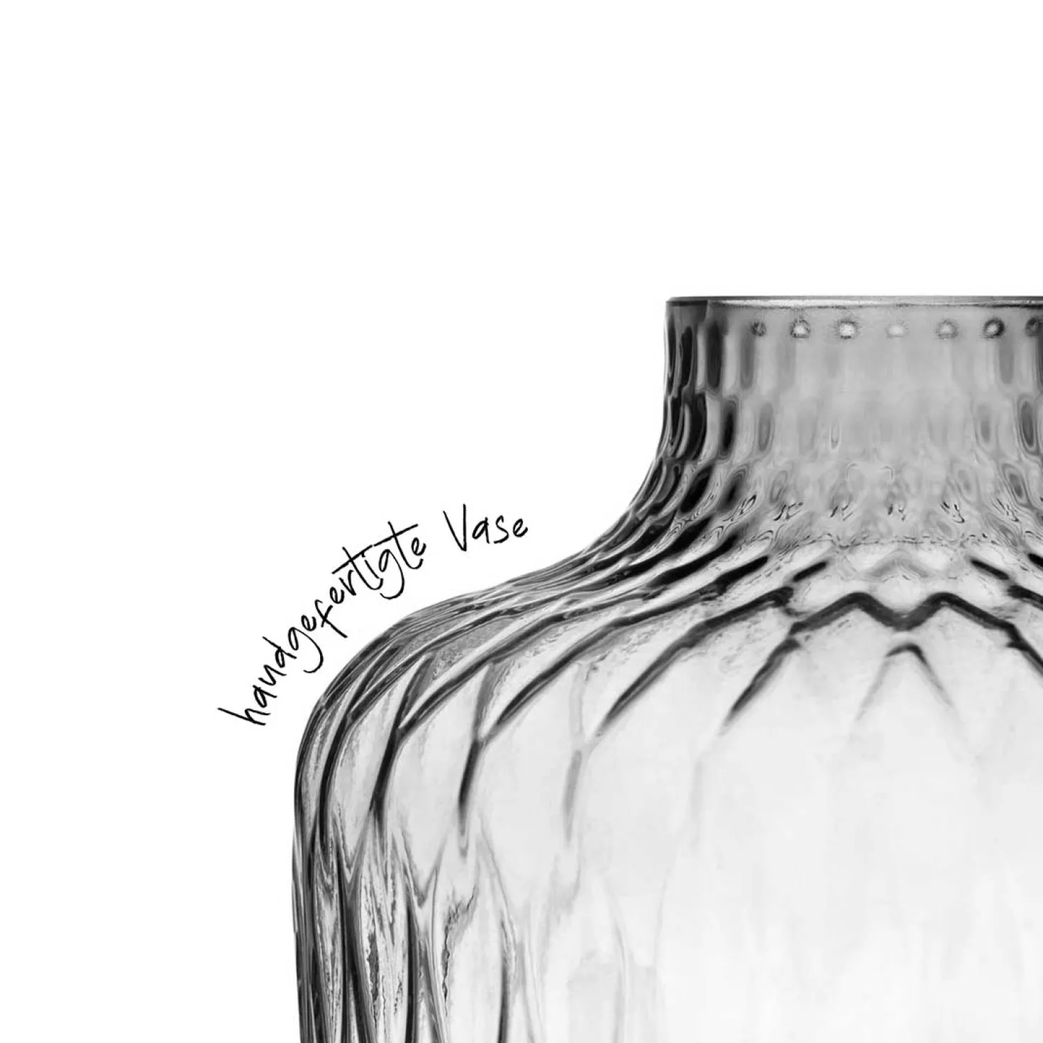 Vase GIULIA 28 cm grau