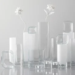 Vase LUCCA 30 cm weiß