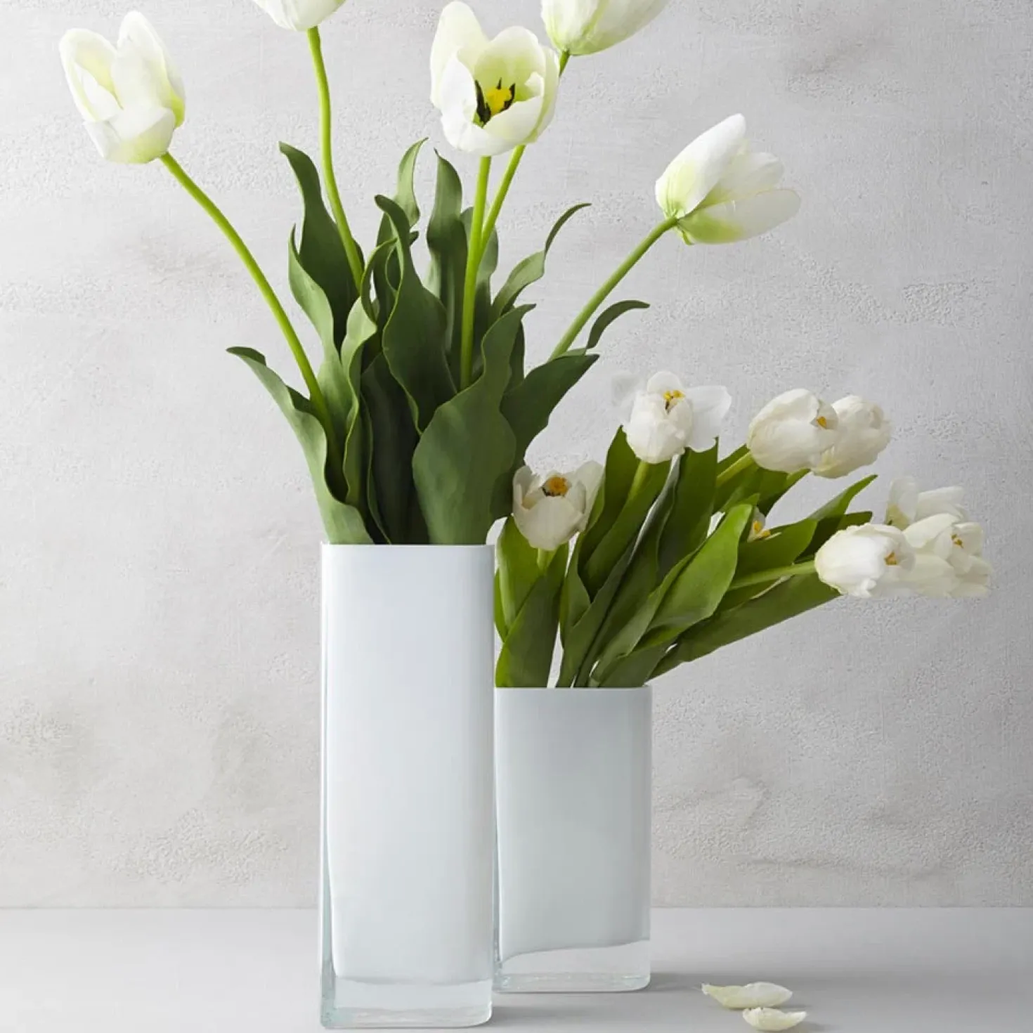 Vase LUCCA 20 cm weiß