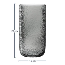Vase MARTELLO 29 cm grau