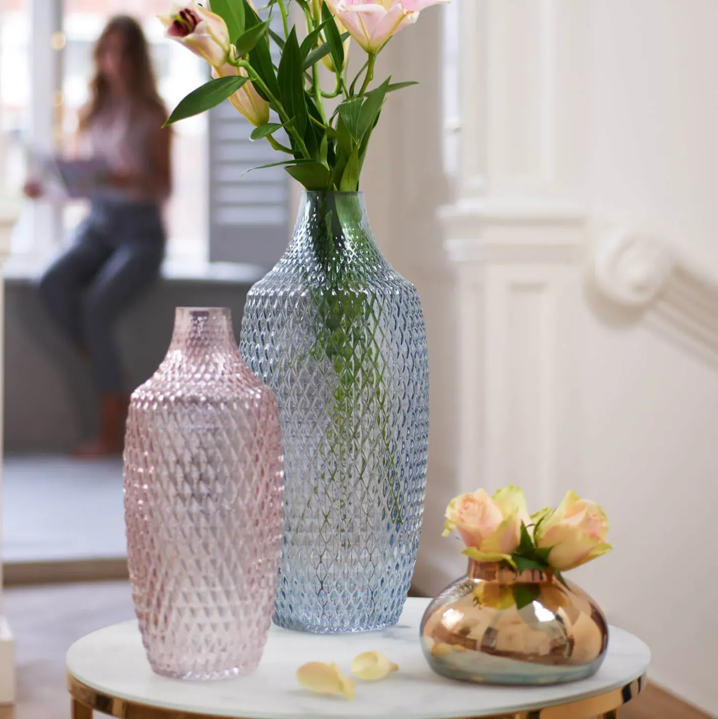 Vase POESIA 14 cm gold