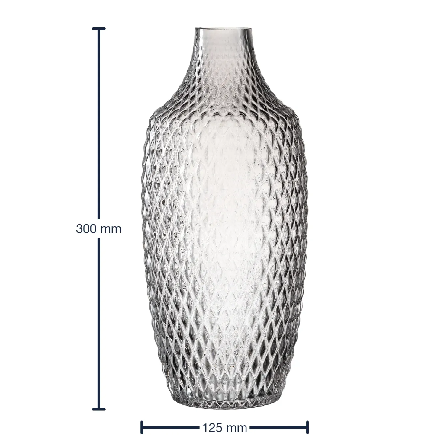 Vase POESIA 30 cm grau