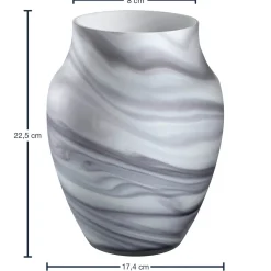 Vase POESIA 23 cm Marmoroptik