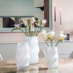 Vase VERDI 23 cm weiß
