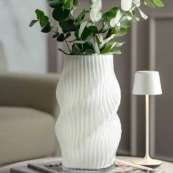 Vase VERDI 30 cm weiß