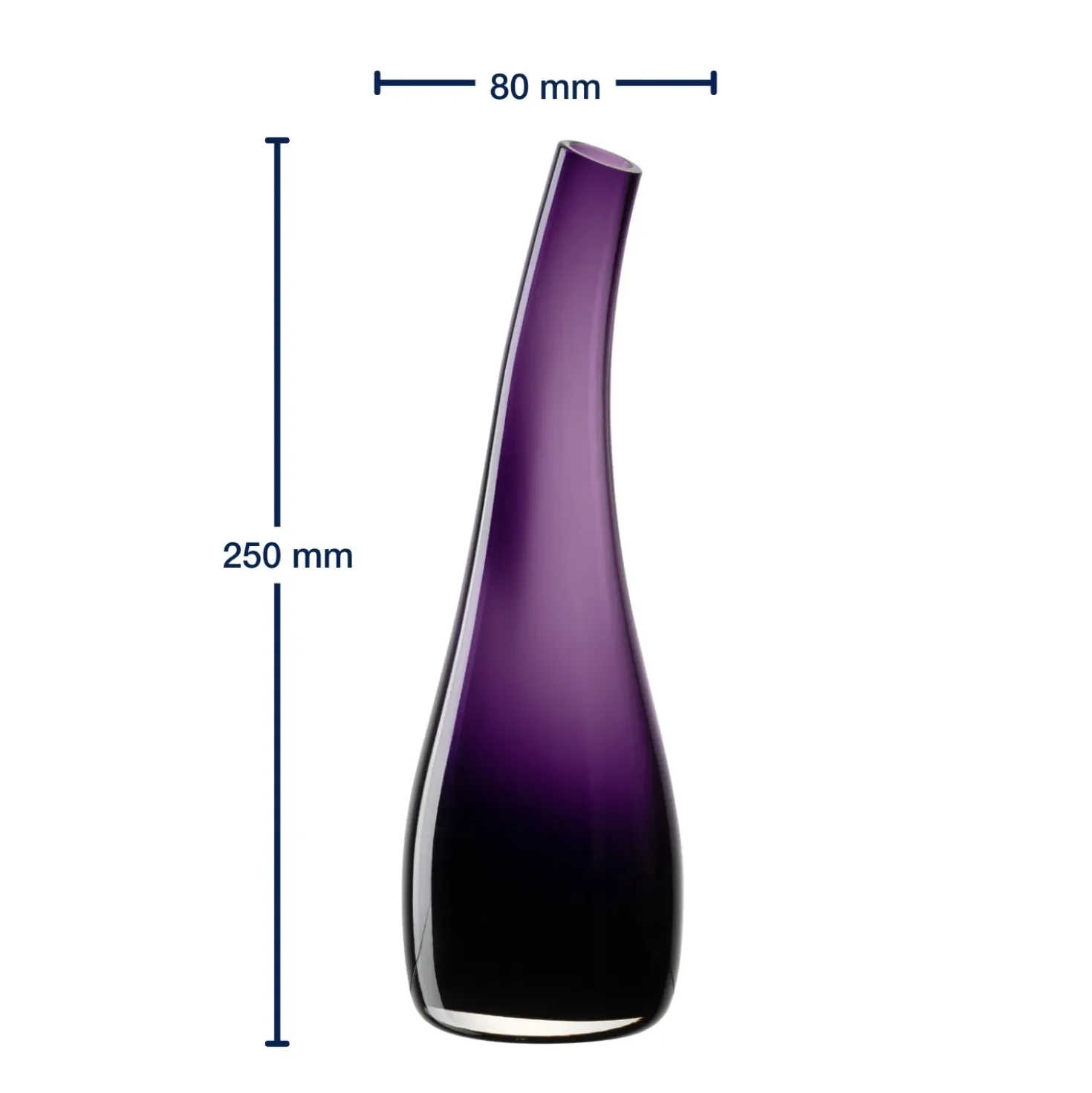 Vase 25 violett LUMINOSA