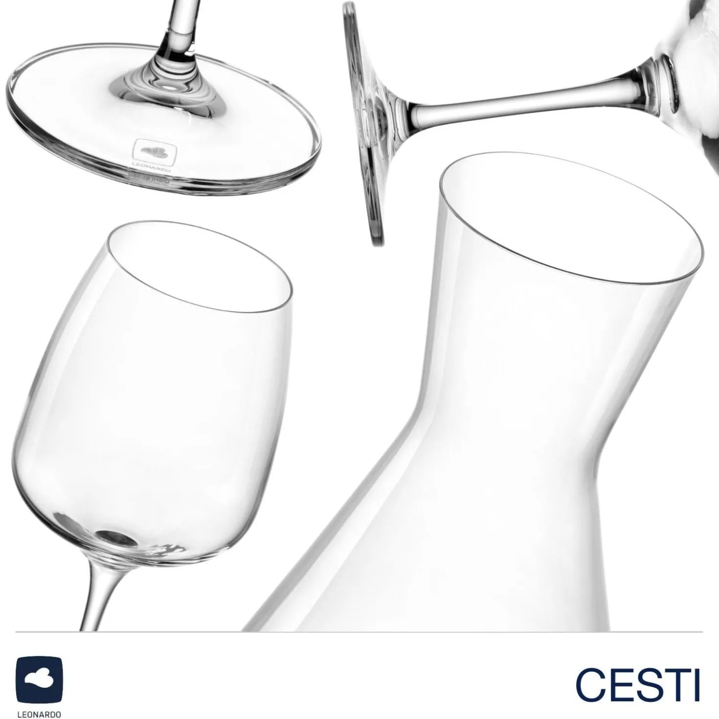 Weinset CESTI 3-teilig + Poliertuch
