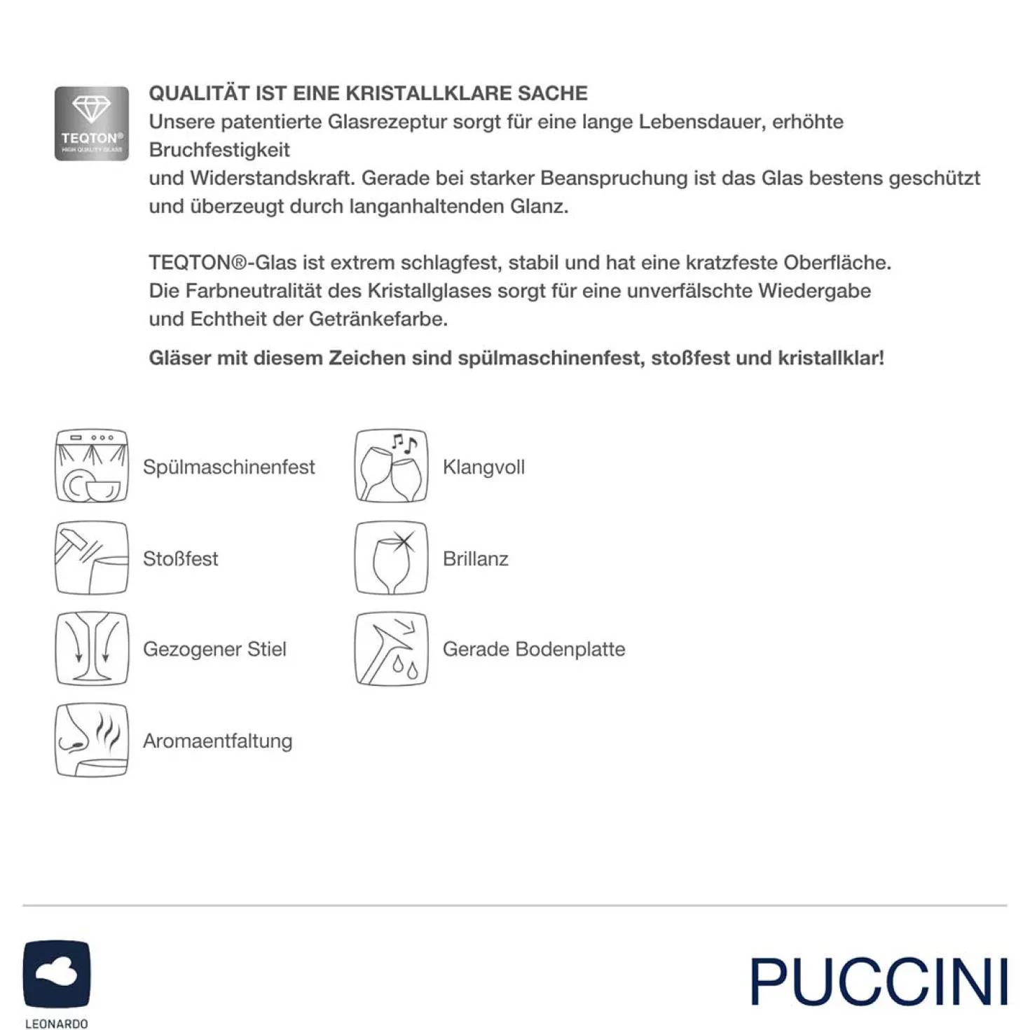 Weißweinglas PUCCINI 560 ml 6er-Set