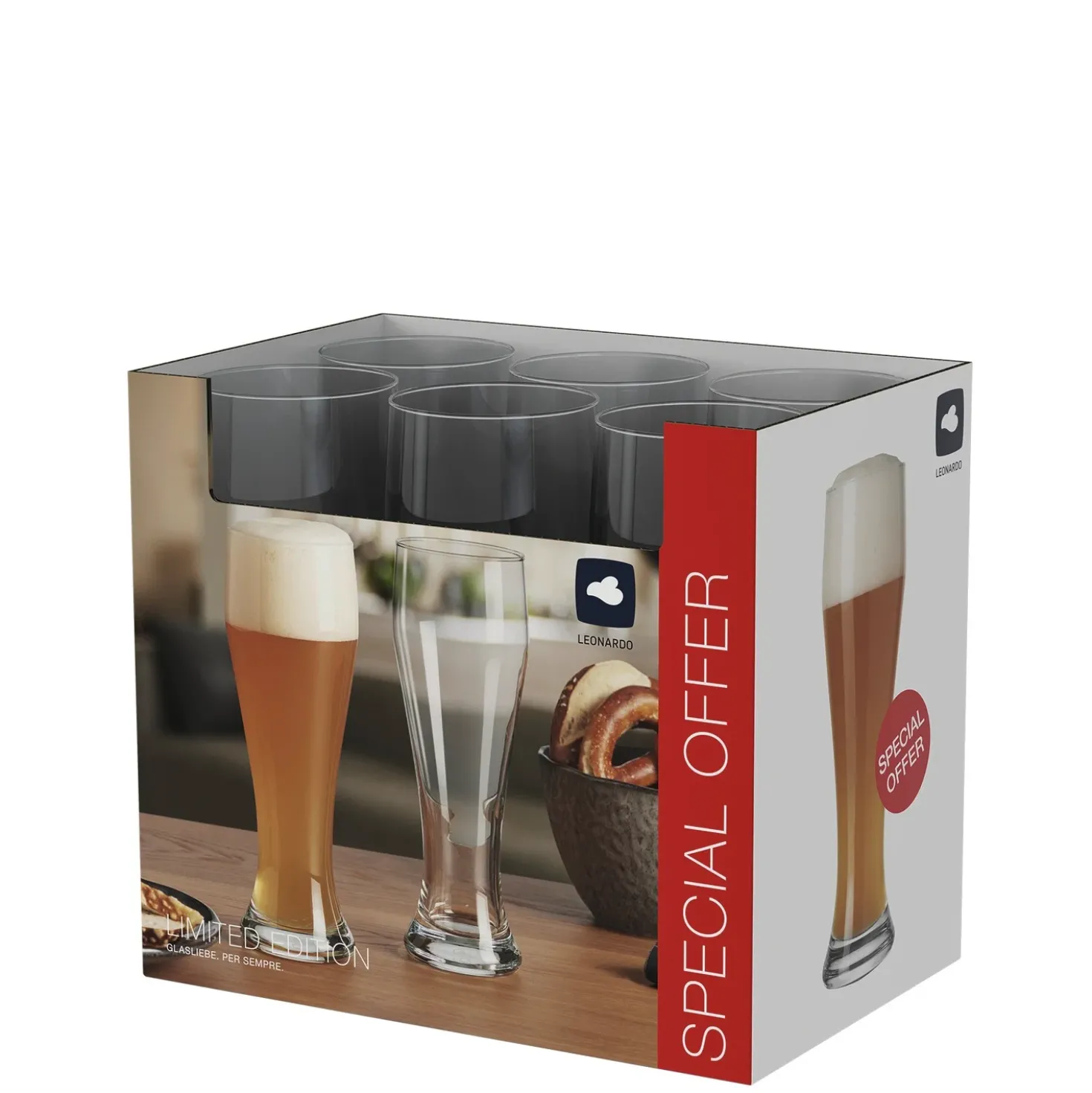 Weizenbierglas LIMITED EDITION 500 ml 6er-Set